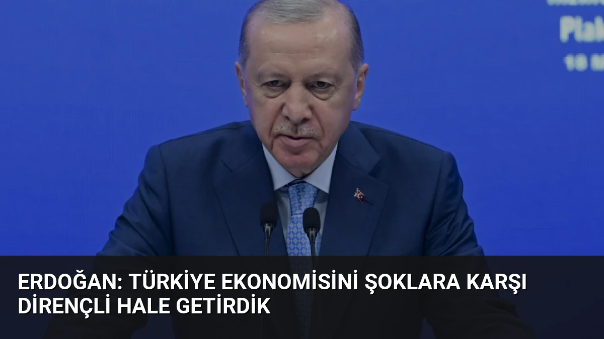 Erdoğan: Türkiye Ekonomisini Şoklara Karşı Dirençli Hale Getirdik