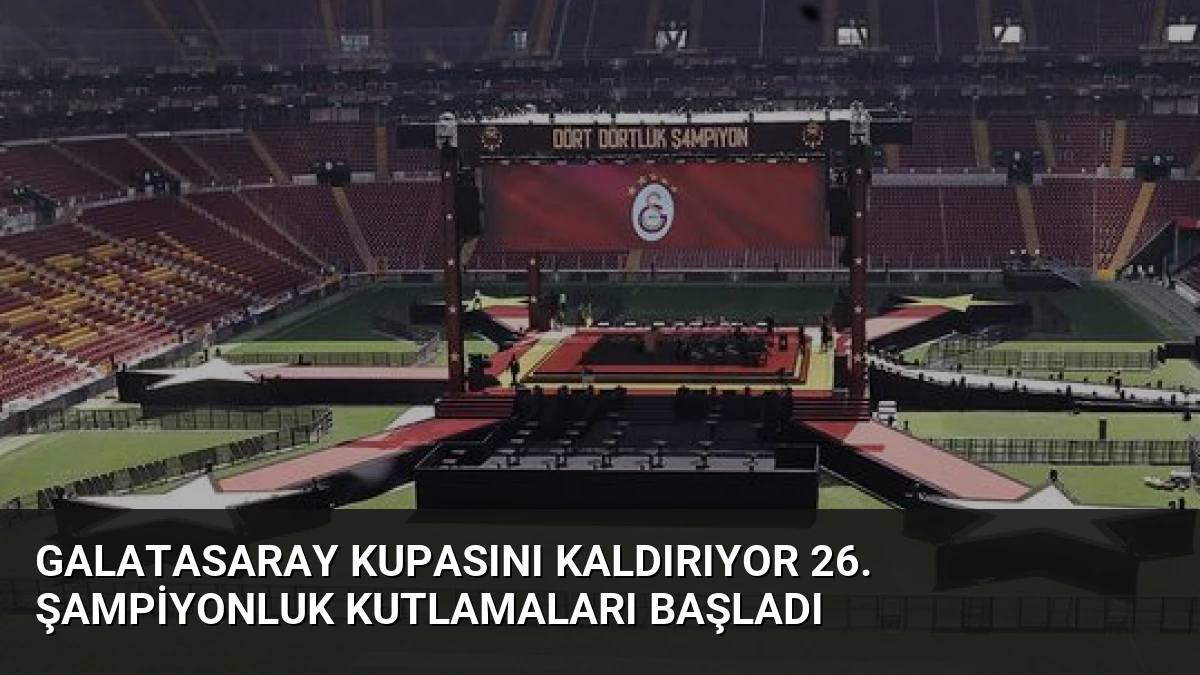 Galatasaray Kupasını Kaldırıyor 26. Şampiyonluk Kutlamaları Başladı
