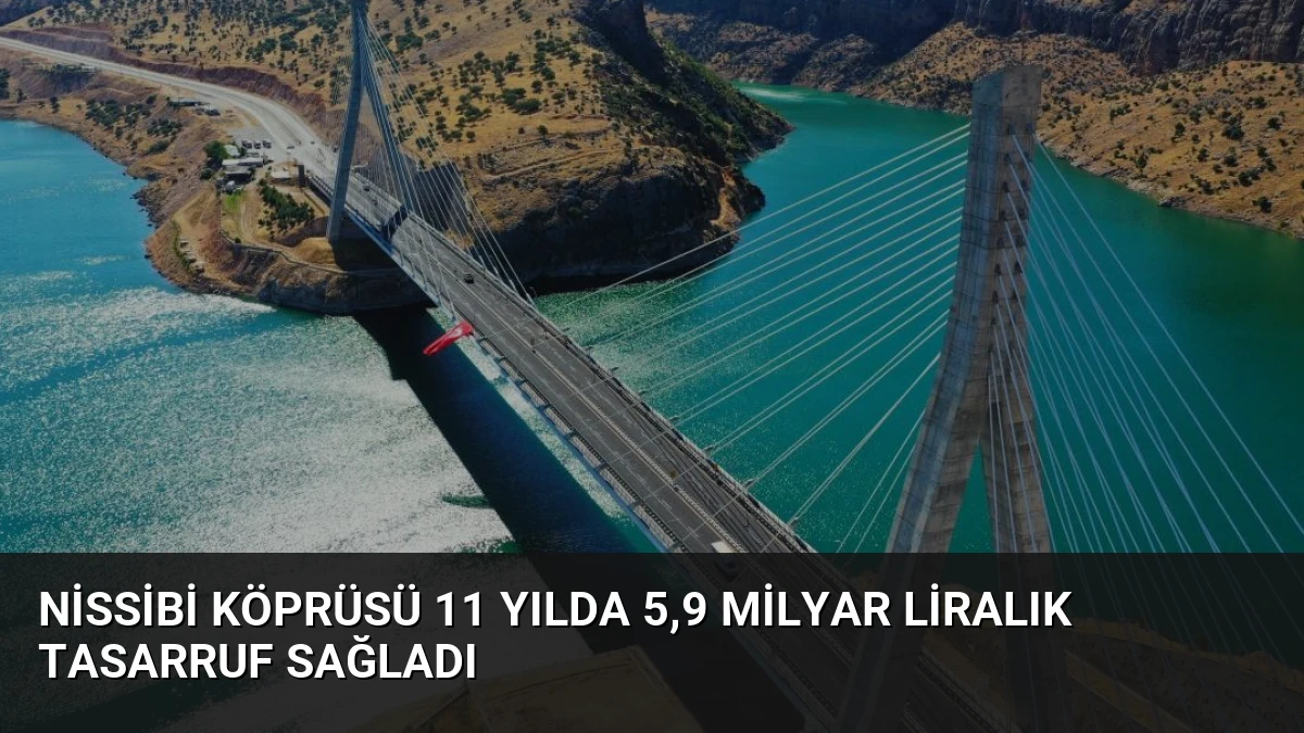 Nissibi Köprüsü 11 Yılda 5,9 Milyar Liralık Tasarruf Sağladı