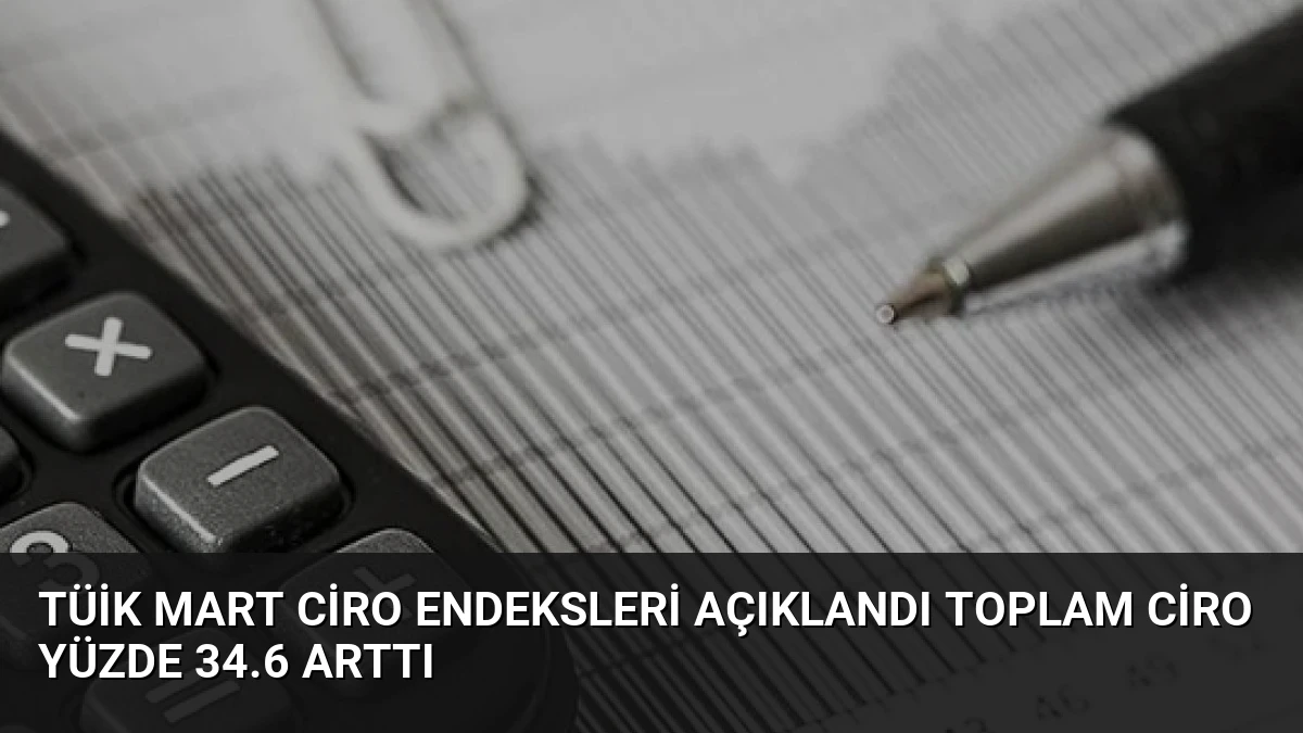 TÜİK Mart Ciro Endeksleri Açıklandı Toplam Ciro Yüzde 34.6 Arttı