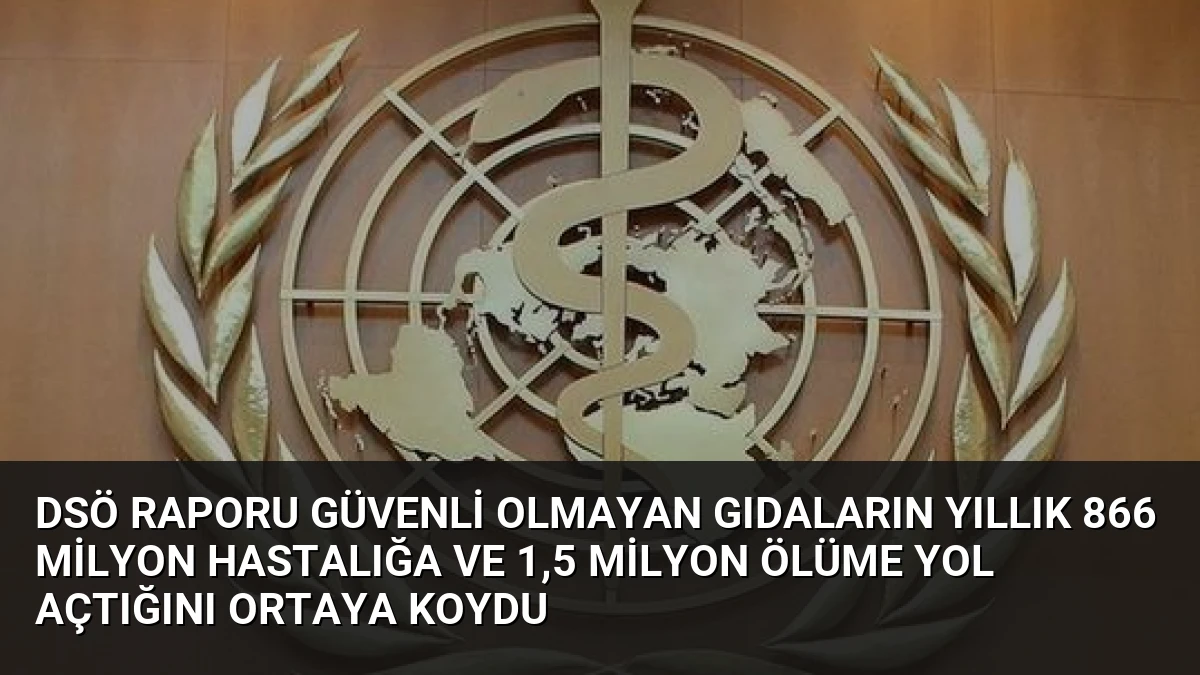 DSÖ Raporu Güvenli Olmayan Gıdaların Yıllık 866 Milyon Hastalığa ve 1,5 Milyon Ölüme Yol Açtığını Ortaya Koydu