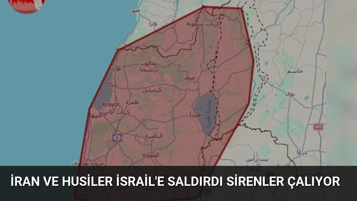İran ve Husiler İsrail’e Saldırdı Sirenler Çalıyor