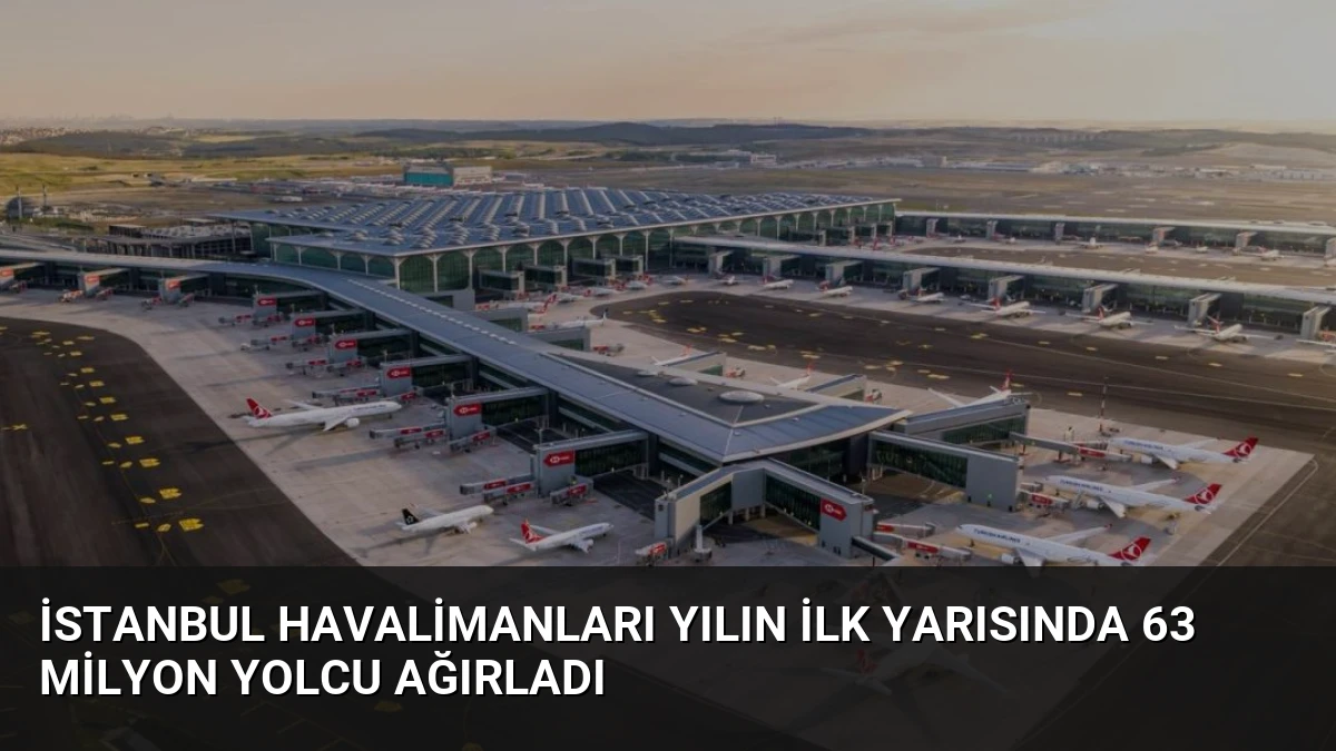 İstanbul Havalimanları Yılın İlk Yarısında 63 Milyon Yolcu Ağırladı